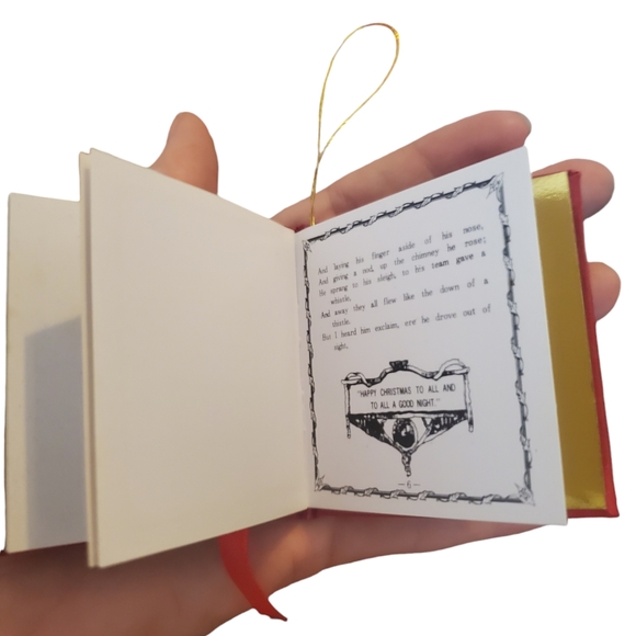 Vintage Christmas ornament. The night before Christmas - Picture 3 of 3